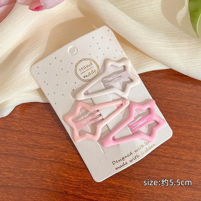 Cute Pink Star Hair Clips for Girls - Image 5