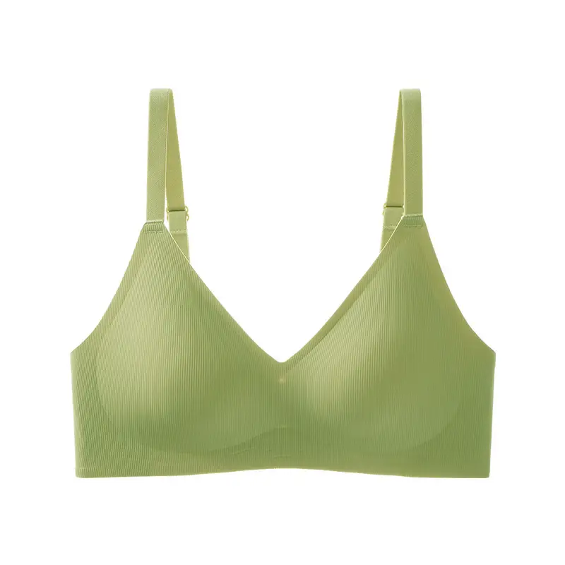 B78 Seamless Naked Underwear Women's Jelly Soft Support Auxilary Breast Adjustable Ultra-soft Thin Bra without Steel Ring