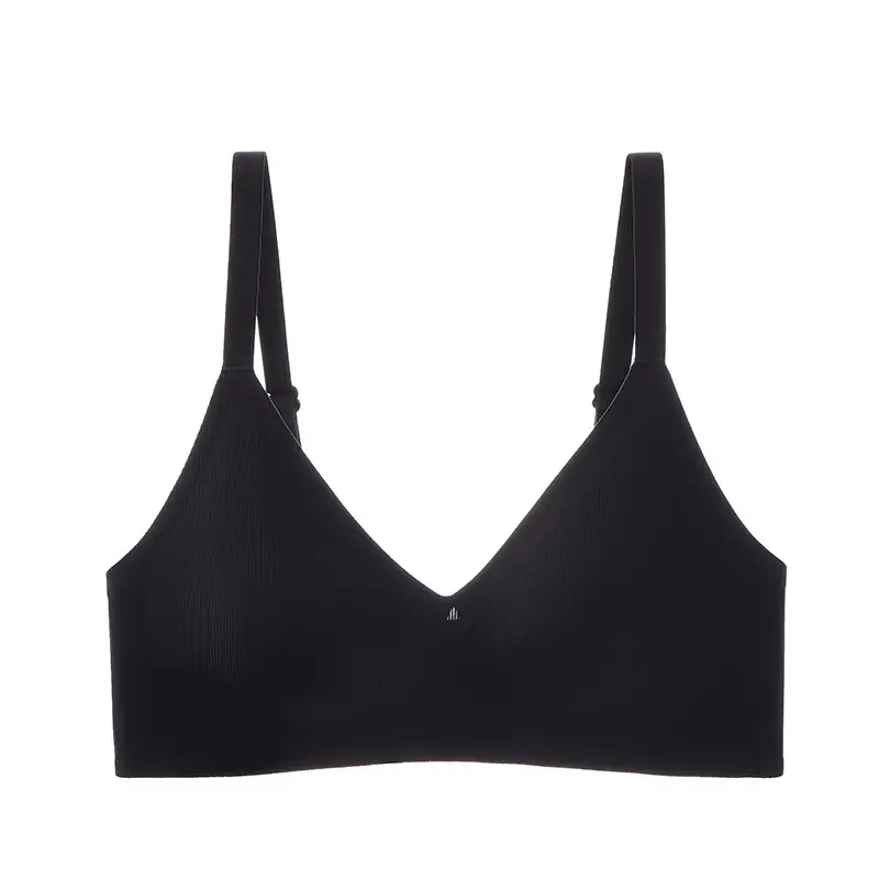 B78 Seamless Naked Underwear Women's Jelly Soft Support Auxilary Breast Adjustable Ultra-soft Thin Bra without Steel Ring