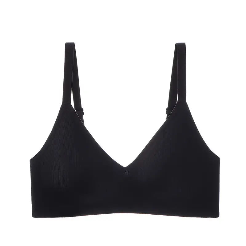 B78 Seamless Naked Underwear Women's Jelly Soft Support Auxilary Breast Adjustable Ultra-soft Thin Bra without Steel Ring