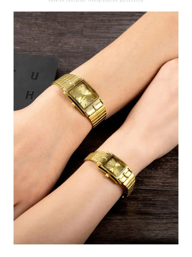 Liebig Women's Black Square Watch with Diamond Encrusted Steel Band — feature 8