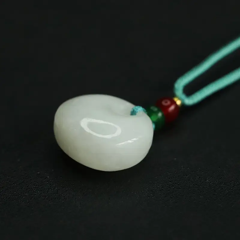 White Jade Princess Buckle Pendant for Women - Image 5