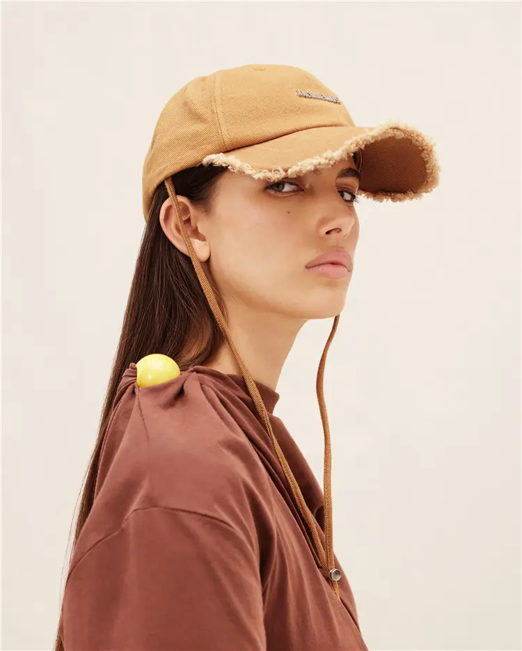 Women's Green Printed Baseball Cap with Windproof Rope - Image 10