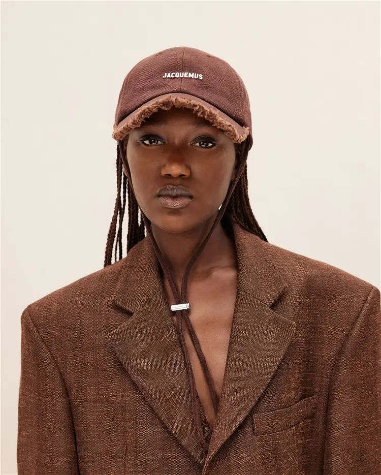 Women's Green Printed Baseball Cap with Windproof Rope - Image 11