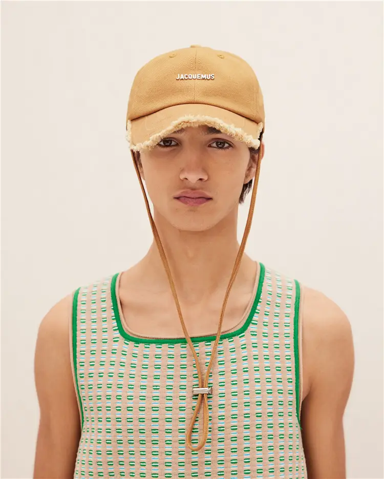 Women's Green Printed Baseball Cap with Windproof Rope - Image 12