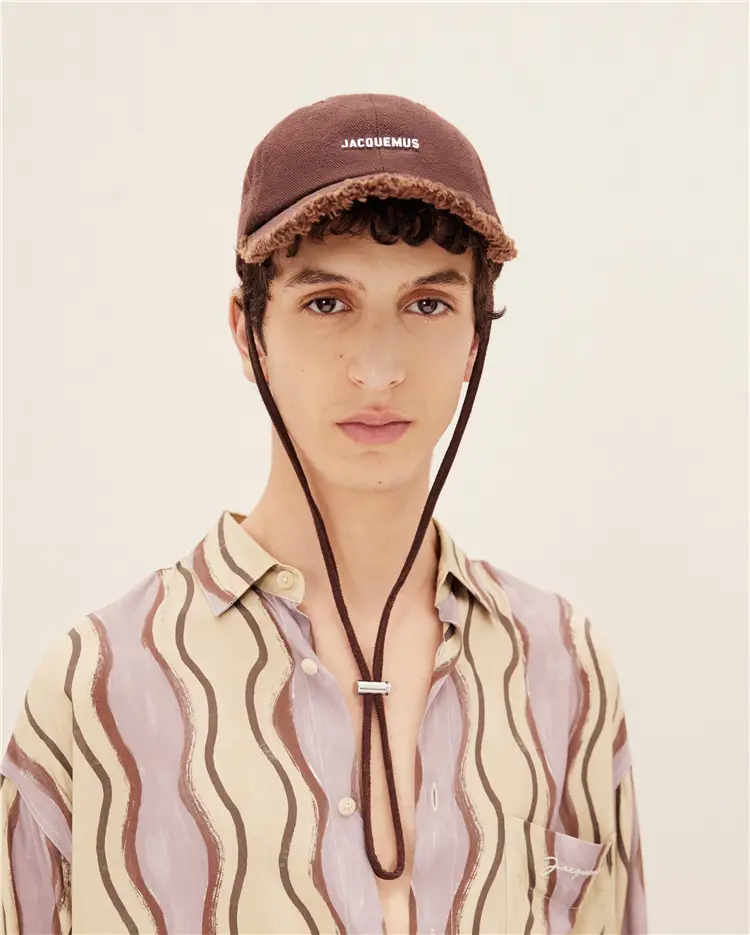 Women's Green Printed Baseball Cap with Windproof Rope — feature 13