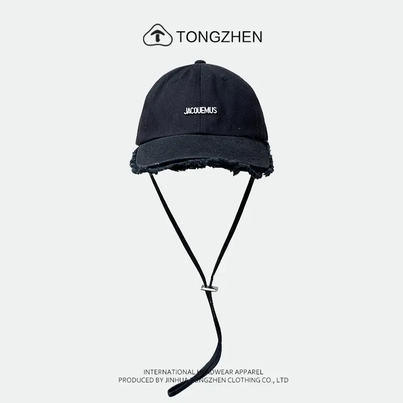 Women's Green Printed Baseball Cap with Windproof Rope - Image 2
