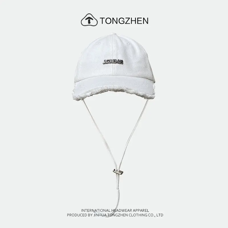 Women's Green Printed Baseball Cap with Windproof Rope - Image 3