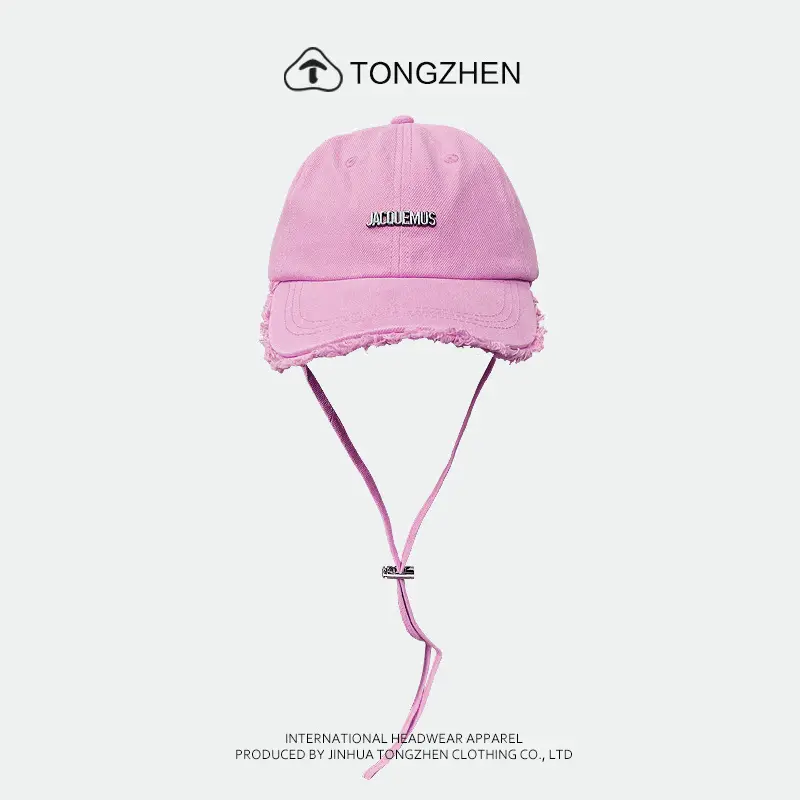 Women's Green Printed Baseball Cap with Windproof Rope - Image 4