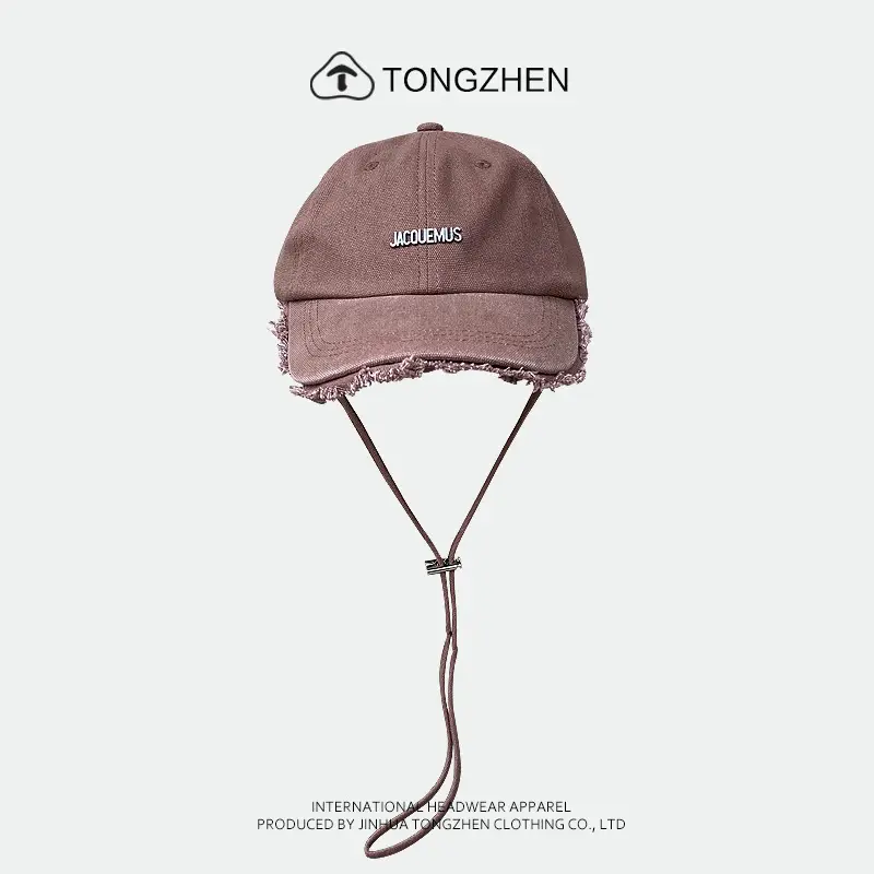 Women's Green Printed Baseball Cap with Windproof Rope - Image 5