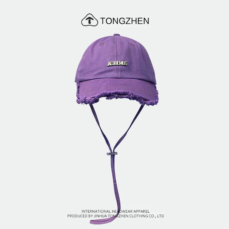 Women's Green Printed Baseball Cap with Windproof Rope - Image 8