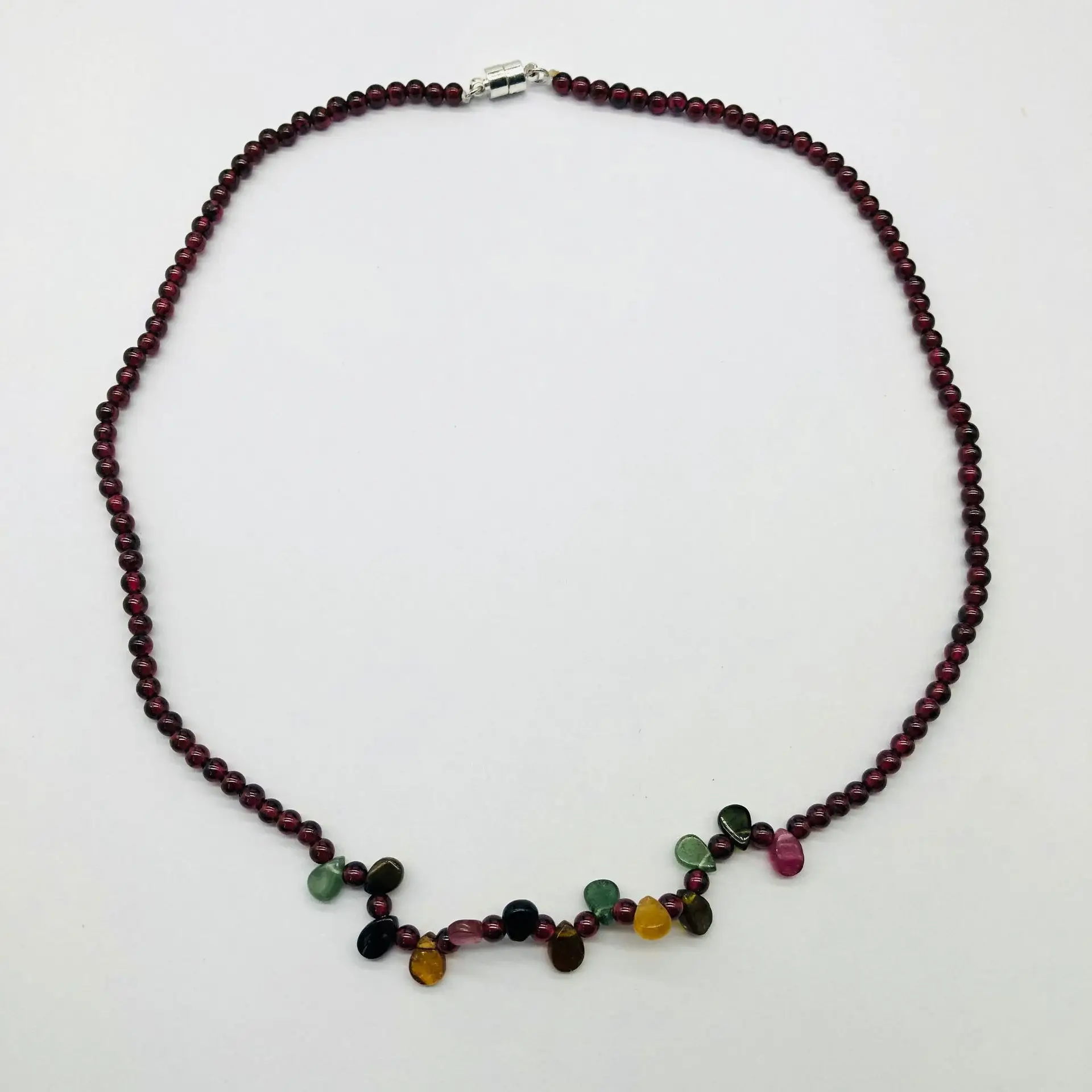 Natural Garnet Clavicle Chain for Women's Luxury Jewelry — feature 6