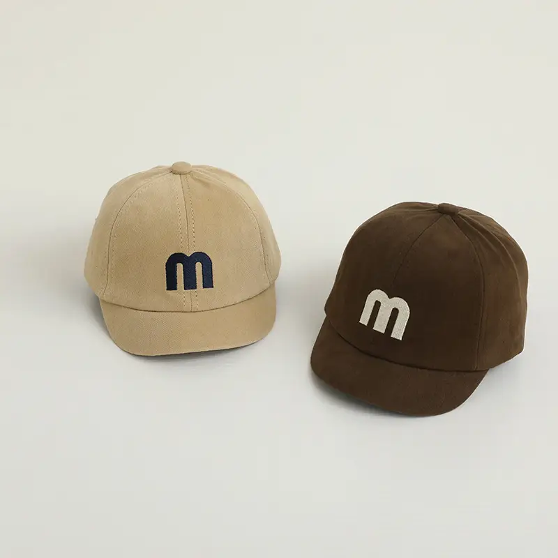 Navy Blue Letter Embroidered Baseball Cap for Kids