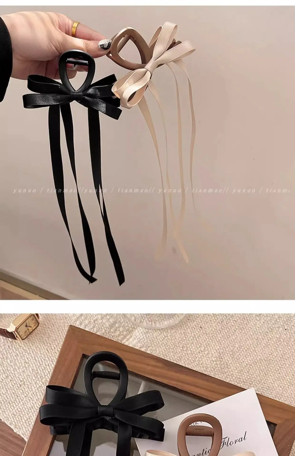 Black Elegant Shark Clip Hairpin for Women — feature 12