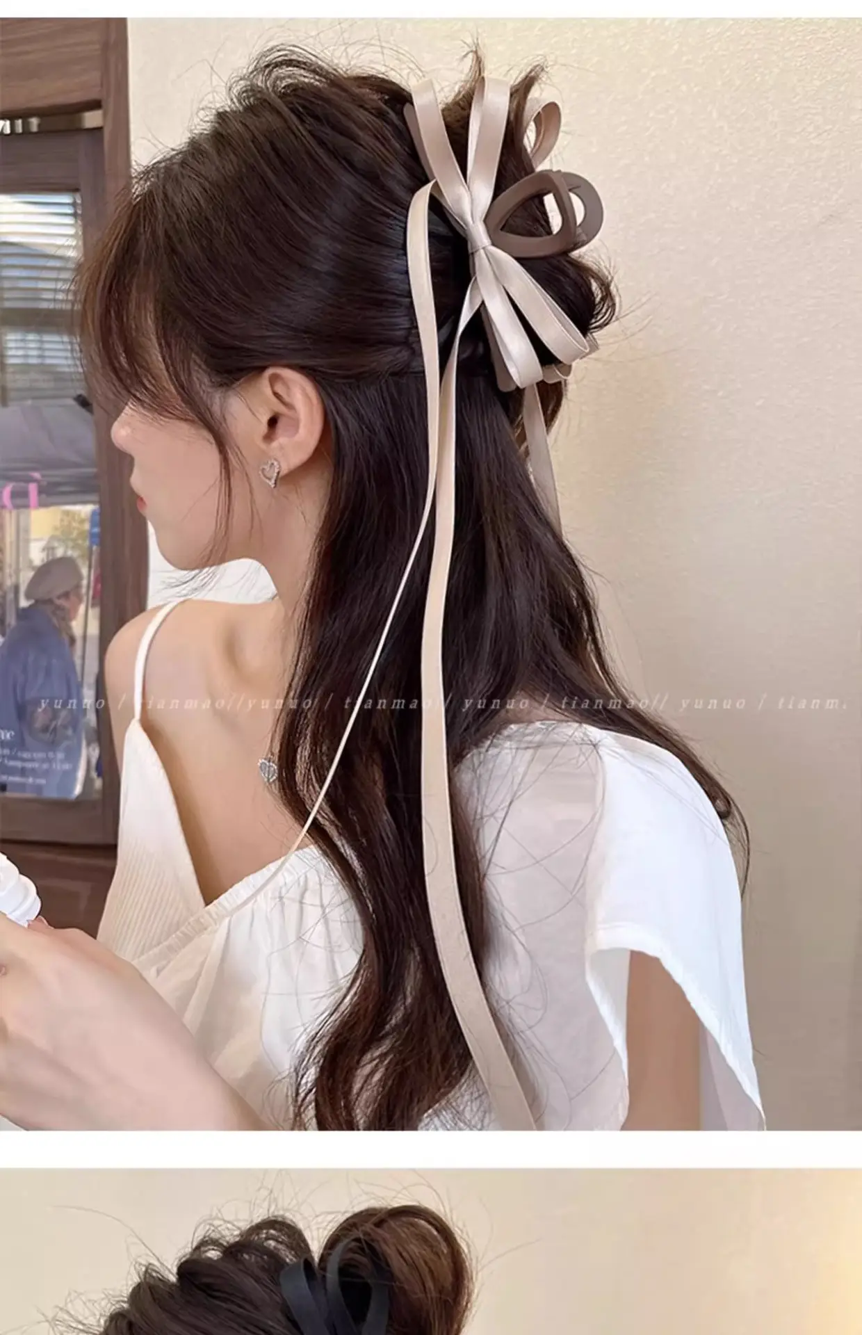 Black Elegant Shark Clip Hairpin for Women — feature 9