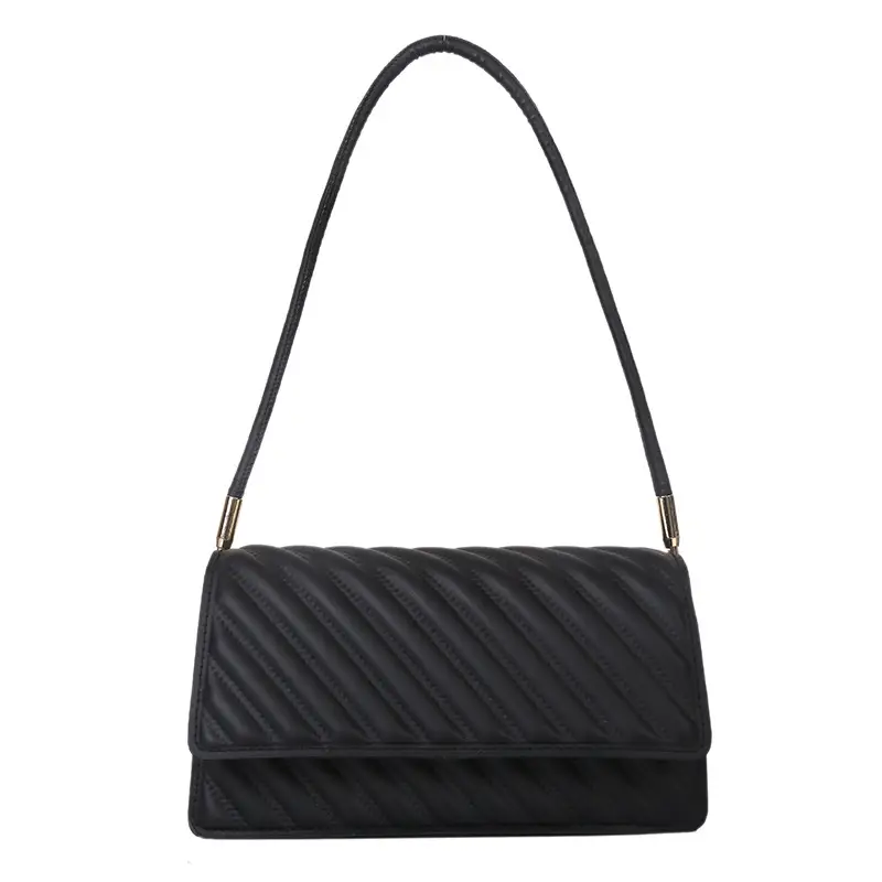 Women's Brown Textured Shoulder Bag 2023 Summer - Image 11