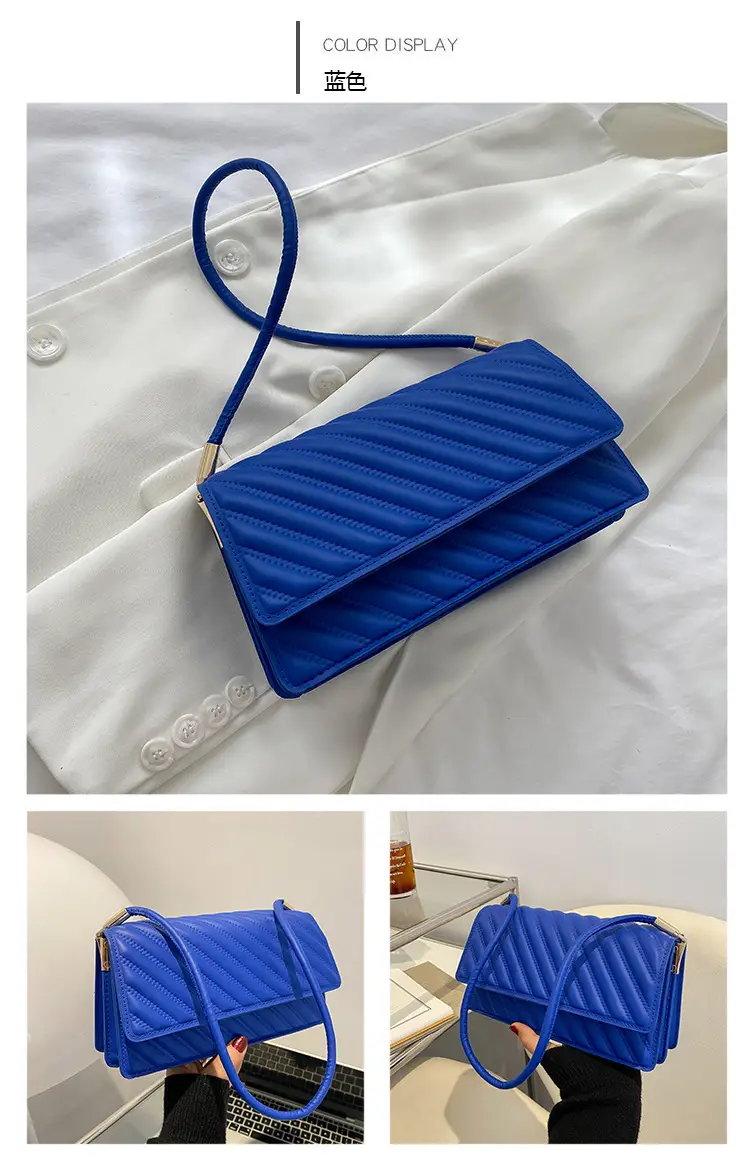 Women's Brown Textured Shoulder Bag 2023 Summer — feature 19