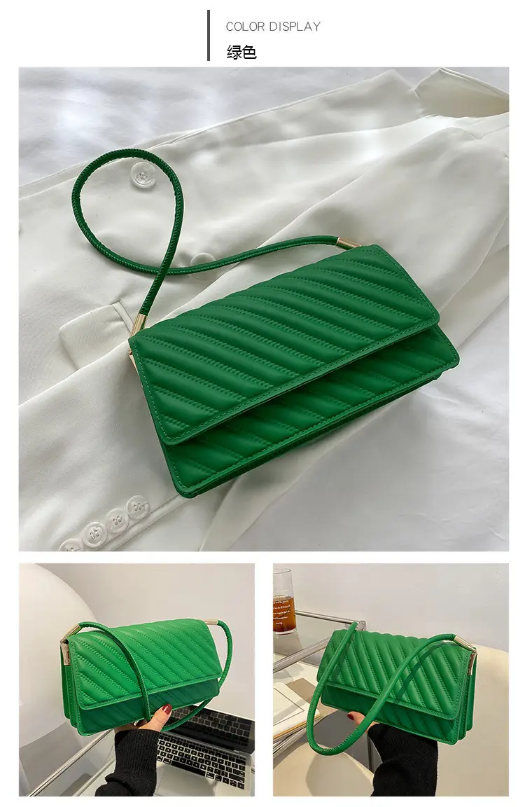 Women's Brown Textured Shoulder Bag 2023 Summer — feature 22