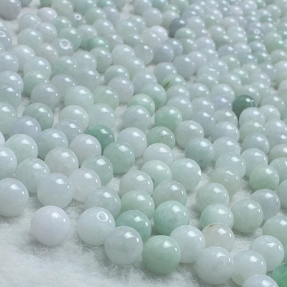 8mm Glutinous Jade Beads for DIY Jewelry - Image 4