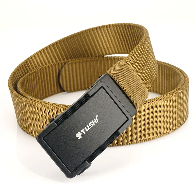 Men's Black Nylon Belt with Adjustable Strap - Image 3