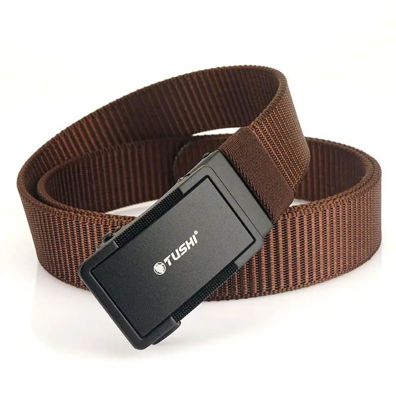 Men's Black Nylon Belt with Adjustable Strap - Image 6