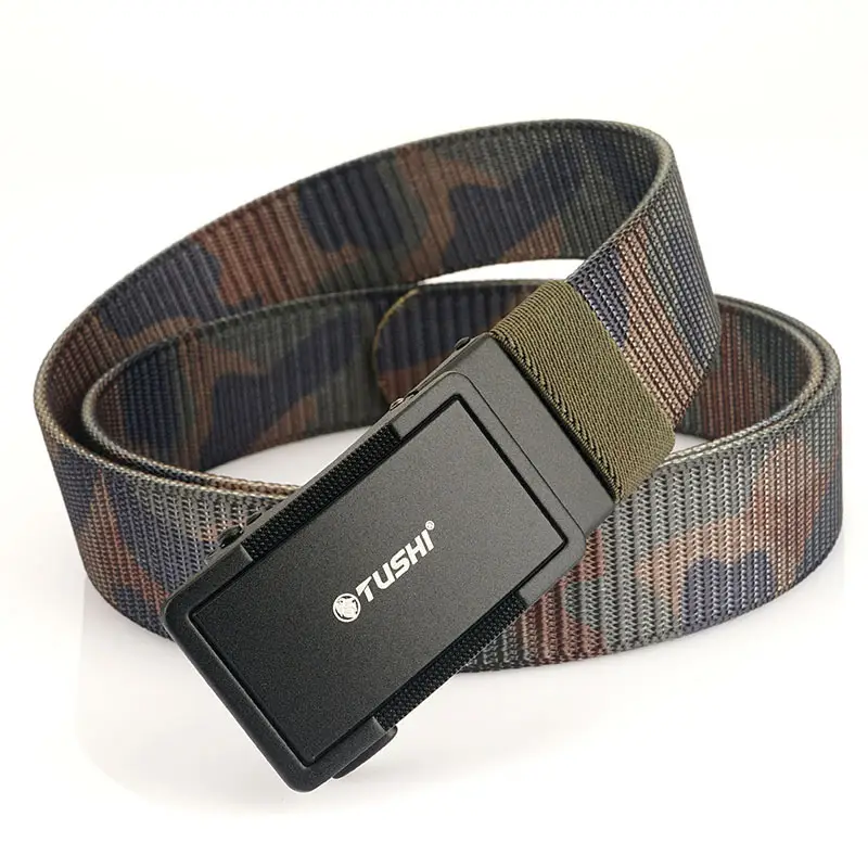Men's Black Nylon Belt with Adjustable Strap - Image 10