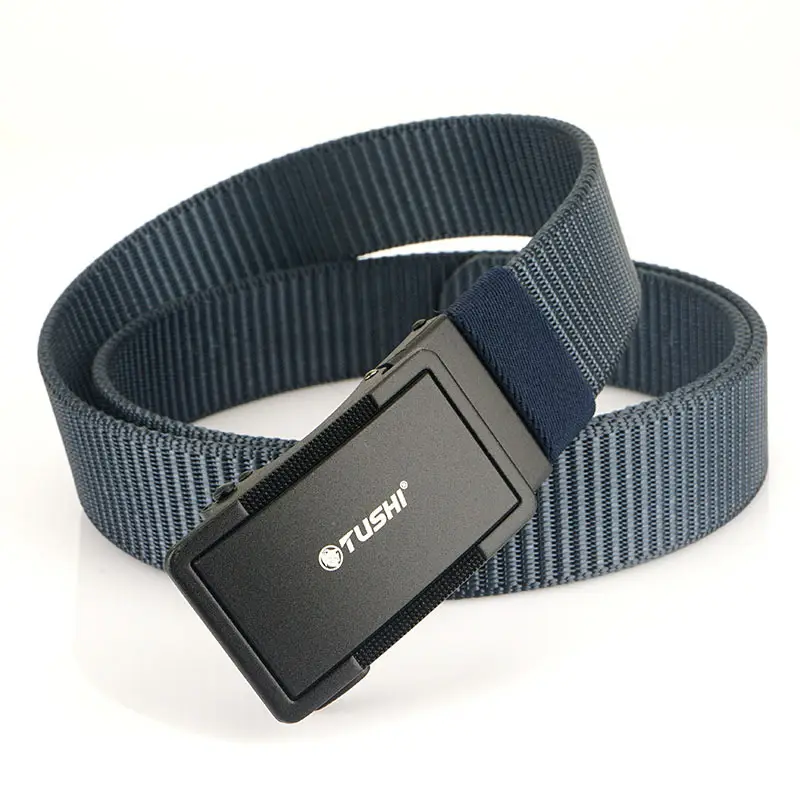 Men's Black Nylon Belt with Adjustable Strap - Image 4