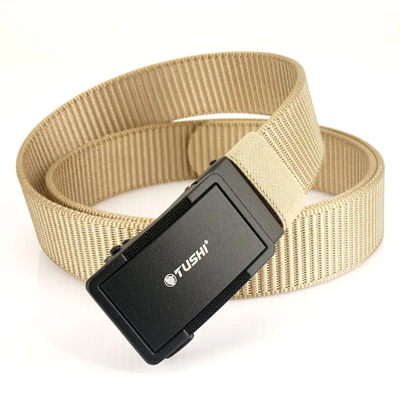 Men's Black Nylon Belt with Adjustable Strap - Image 7