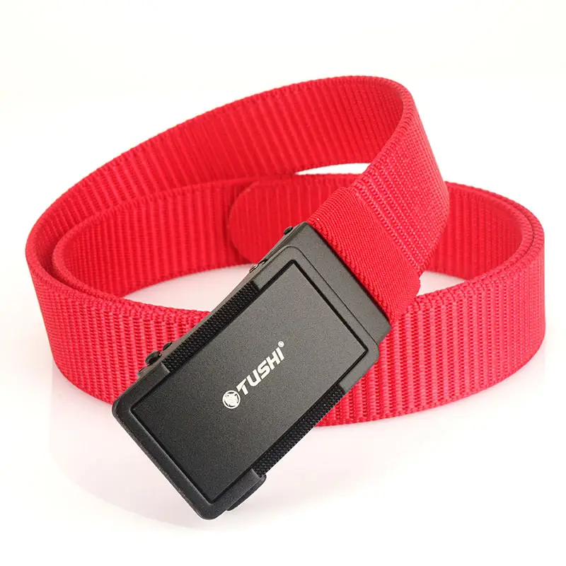 Men's Black Nylon Belt with Adjustable Strap - Image 8