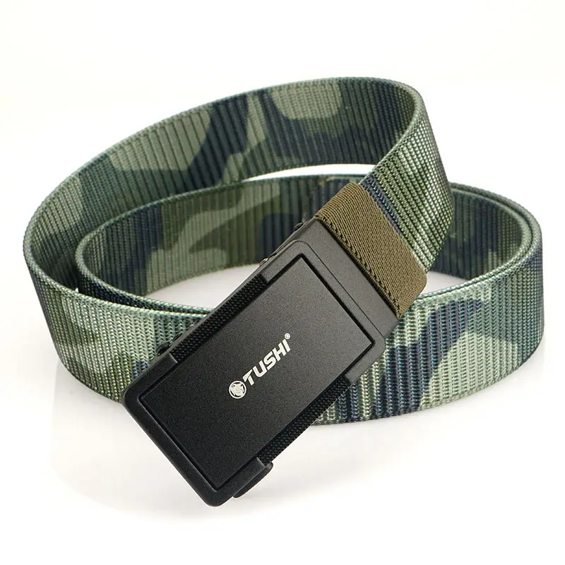 Men's Black Nylon Belt with Adjustable Strap - Image 9
