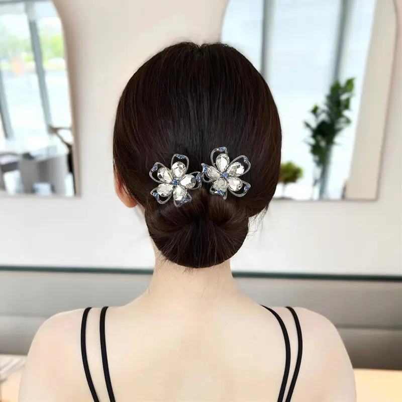 Crystal Flower Hair Clip for Women 2023 New - Image 4