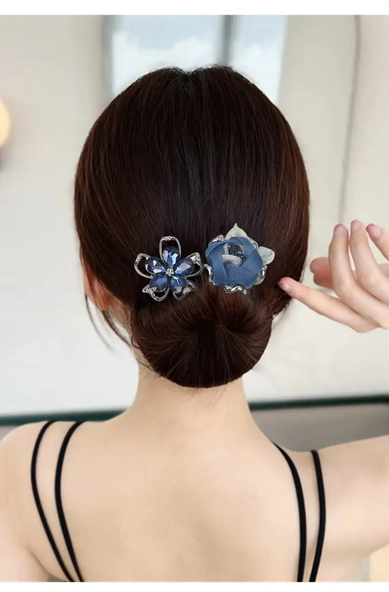 Crystal Flower Hair Clip for Women 2023 New — feature 9