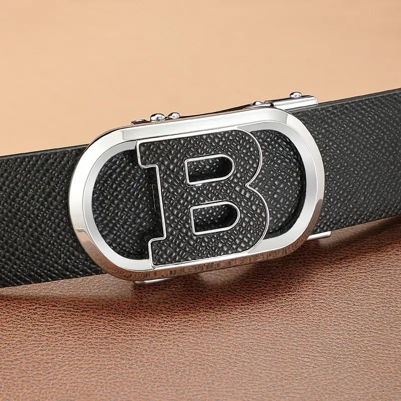 Men's Genuine Leather Automatic Buckle Belt All-Match - Image 5