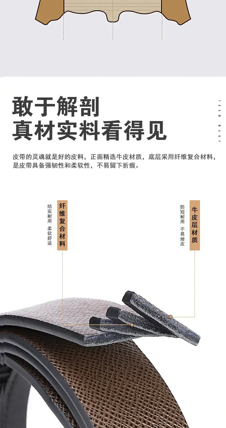 Men's Genuine Leather Automatic Buckle Belt All-Match β feature 13