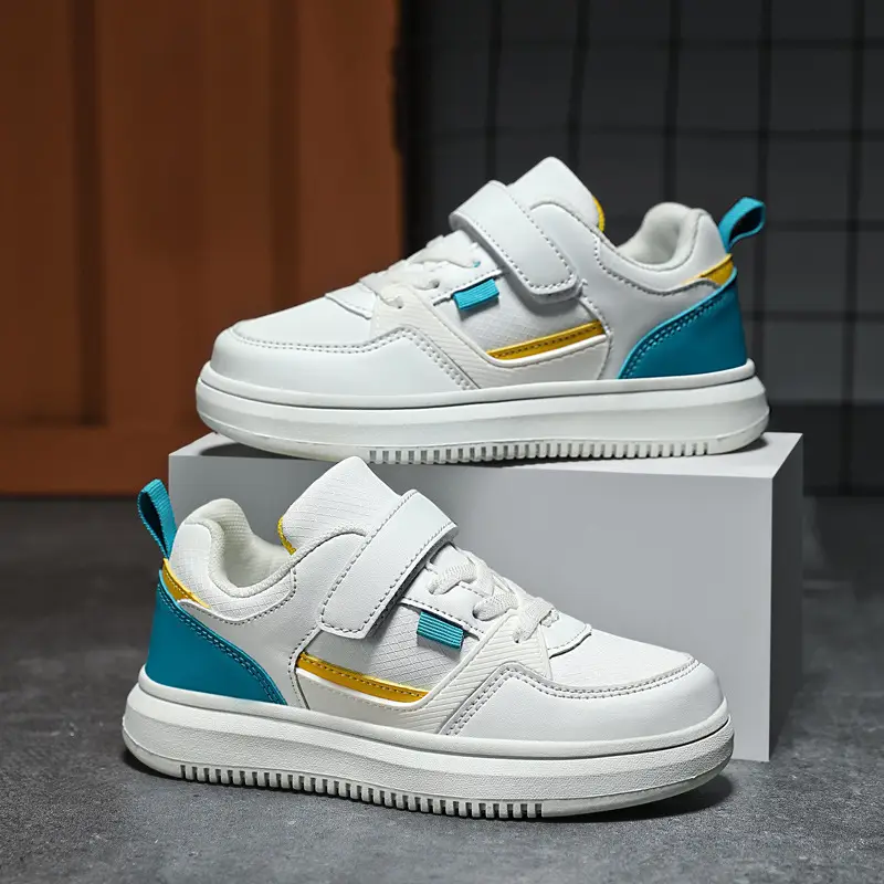 Wholesale Boys Sports Board Shoes White Blue Large - Image 8