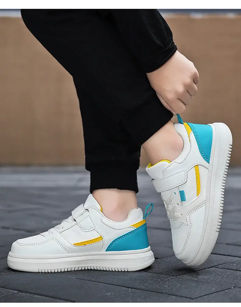 Wholesale Boys Sports Board Shoes White Blue Large โ feature 14