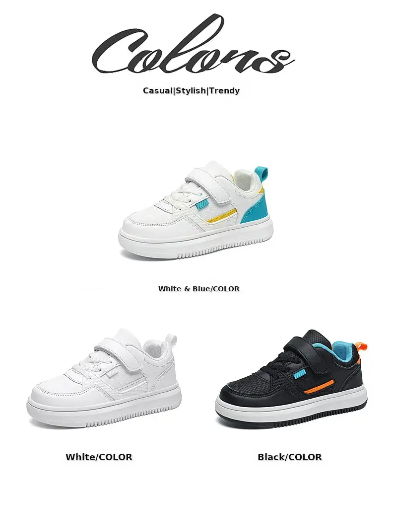 Wholesale Boys Sports Board Shoes White Blue Large โ feature 6
