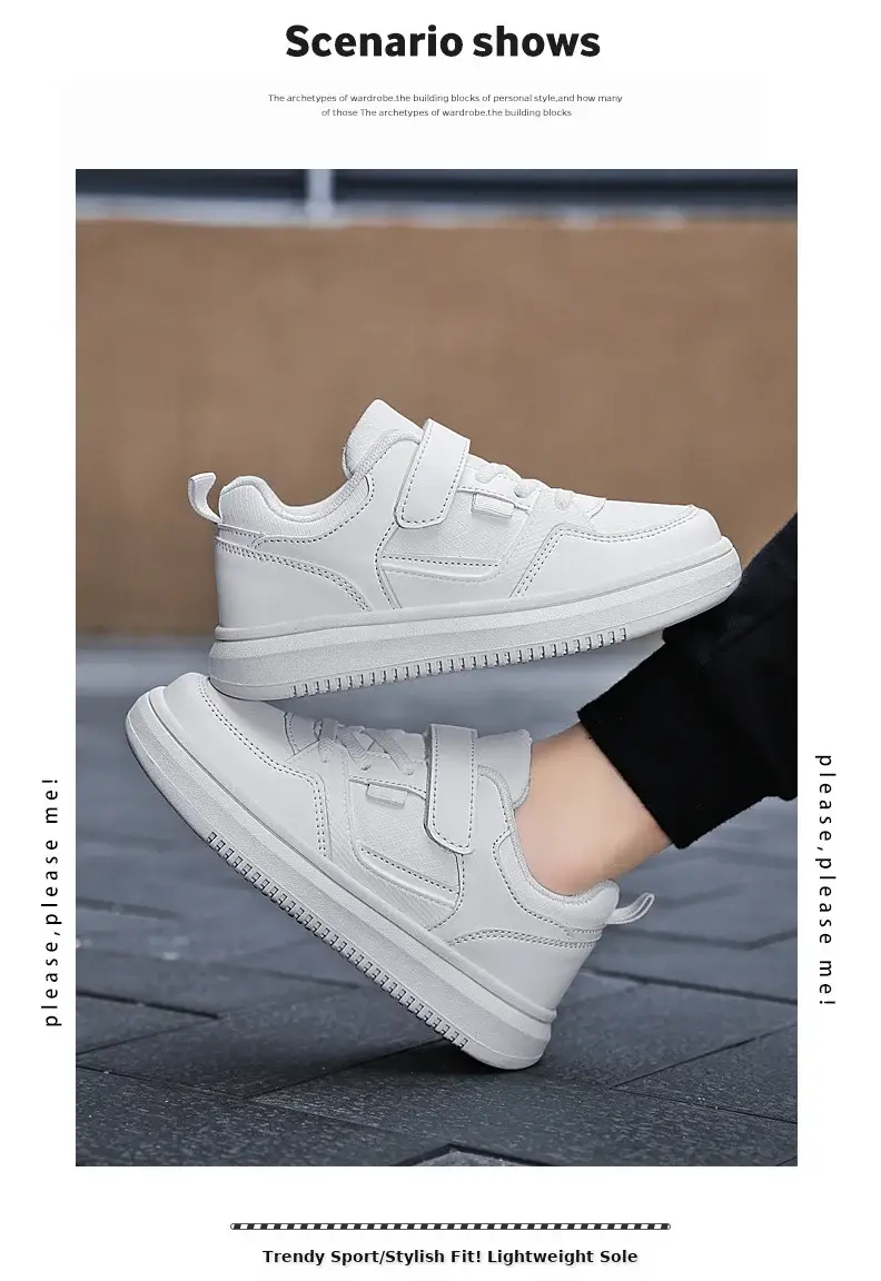 Wholesale Boys Sports Board Shoes White Blue Large โ feature 7