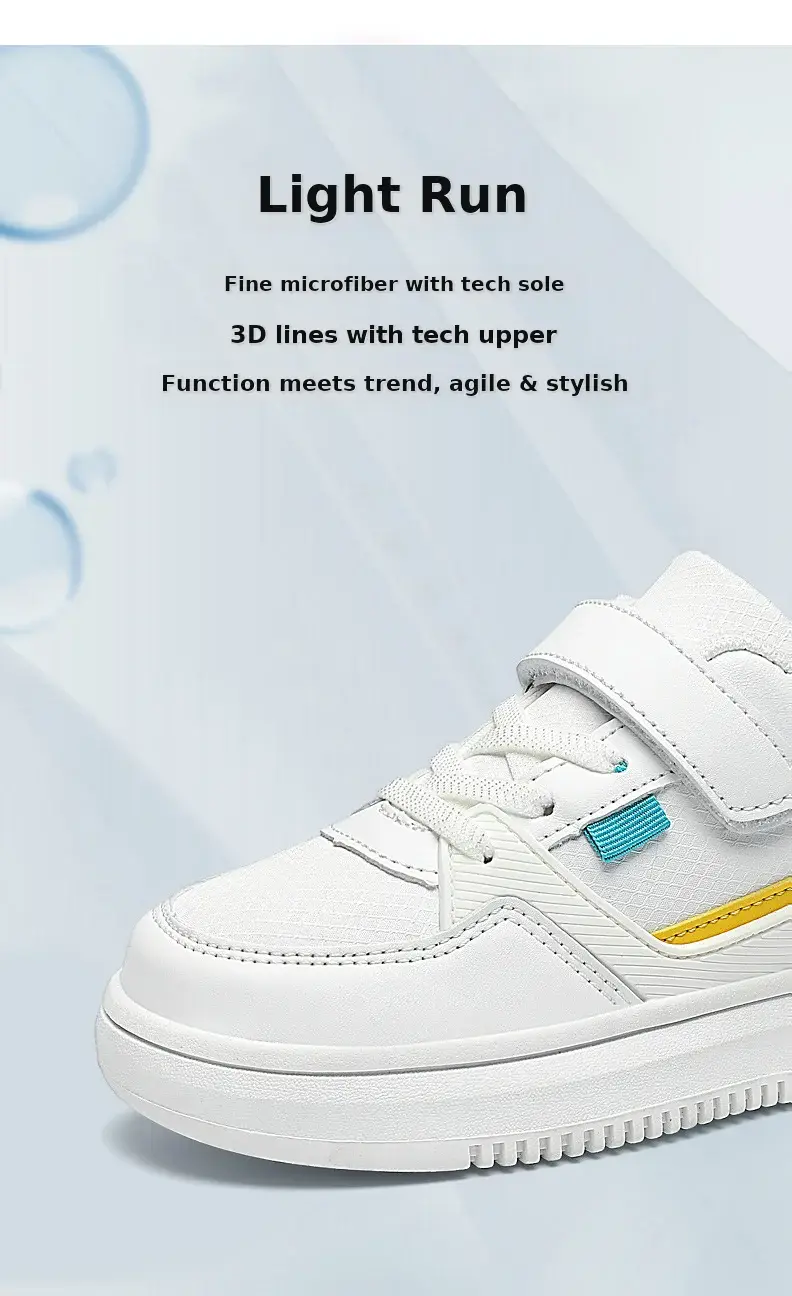 Wholesale Boys Sports Board Shoes White Blue Large โ feature 8