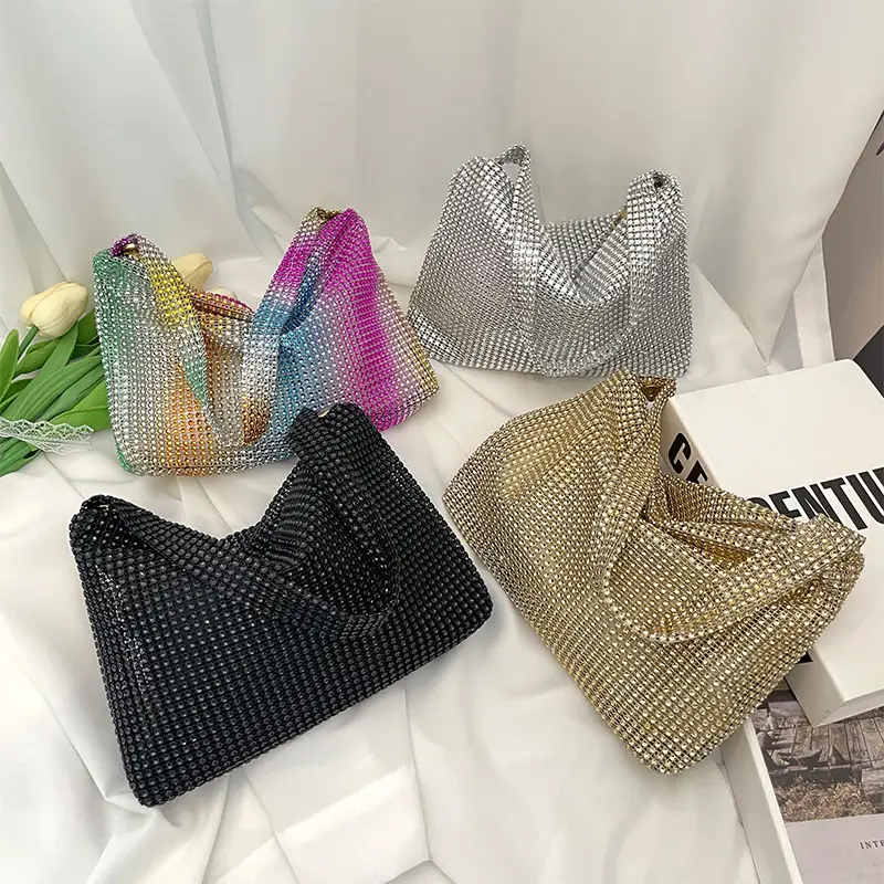 2023 Summer Women's Distinctive Black Knitted Shoulder Bag - Image 4