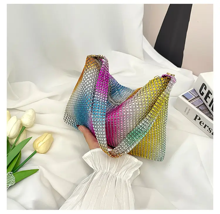2023 Summer Women's Distinctive Black Knitted Shoulder Bag — feature 26