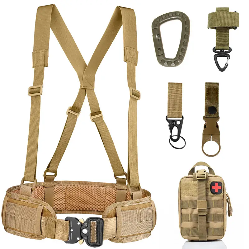 Tactical Multi-Use Belt with Carabiner and Waist Seal