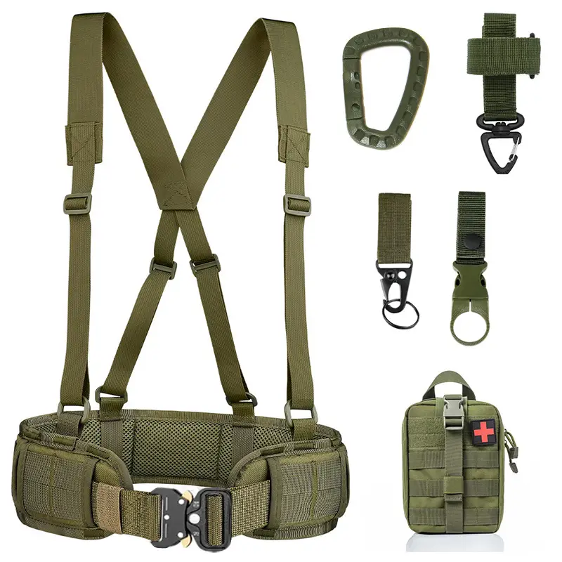 Tactical Multi-Use Belt with Carabiner and Waist Seal