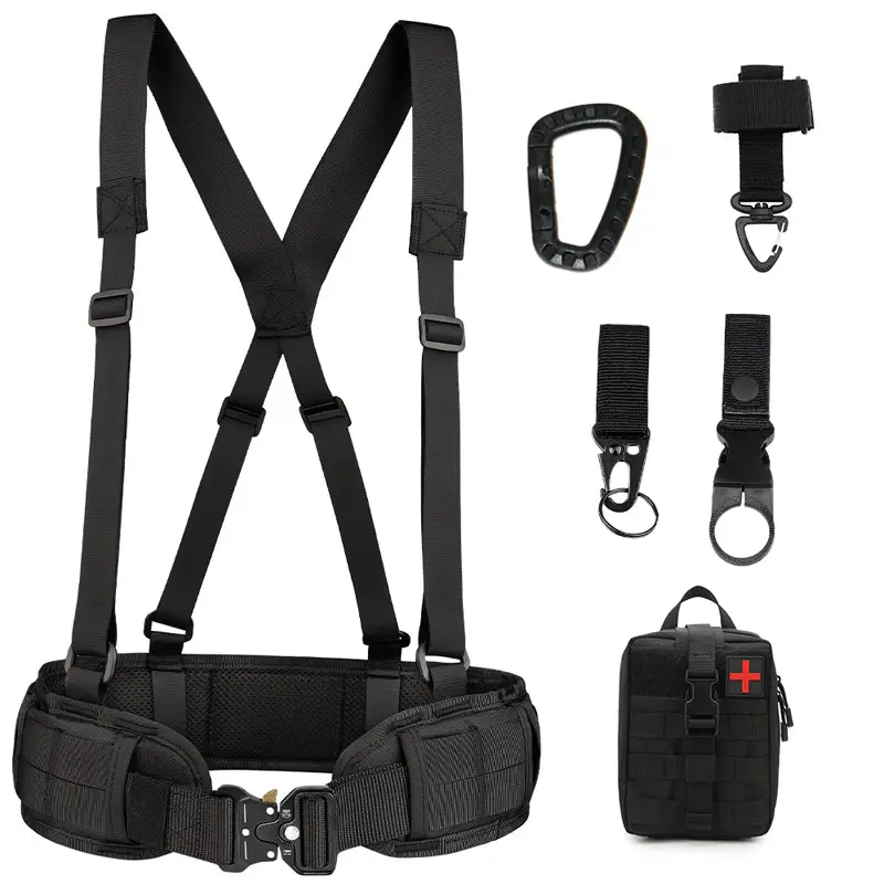 Tactical Multi-Use Belt with Carabiner and Waist Seal