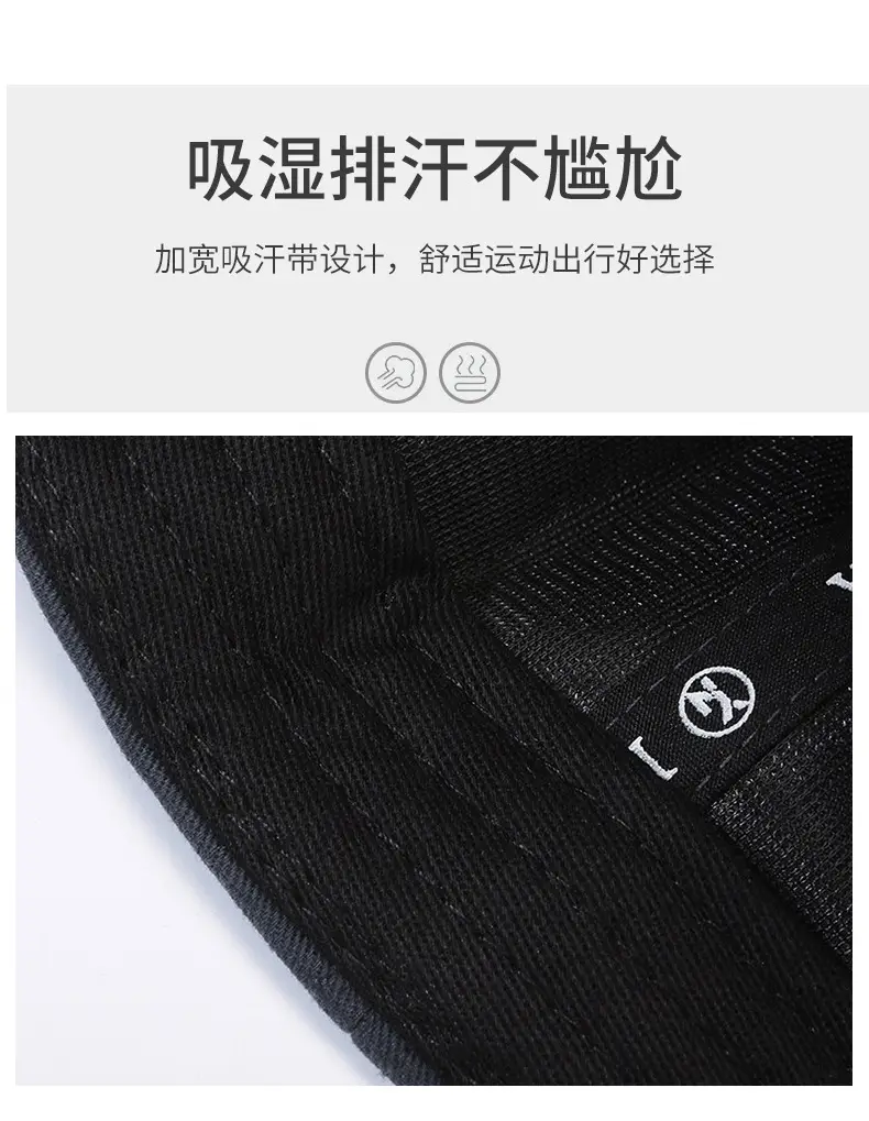 NYLON Summer Hat for Men Women Big Head Hard Top — feature 3