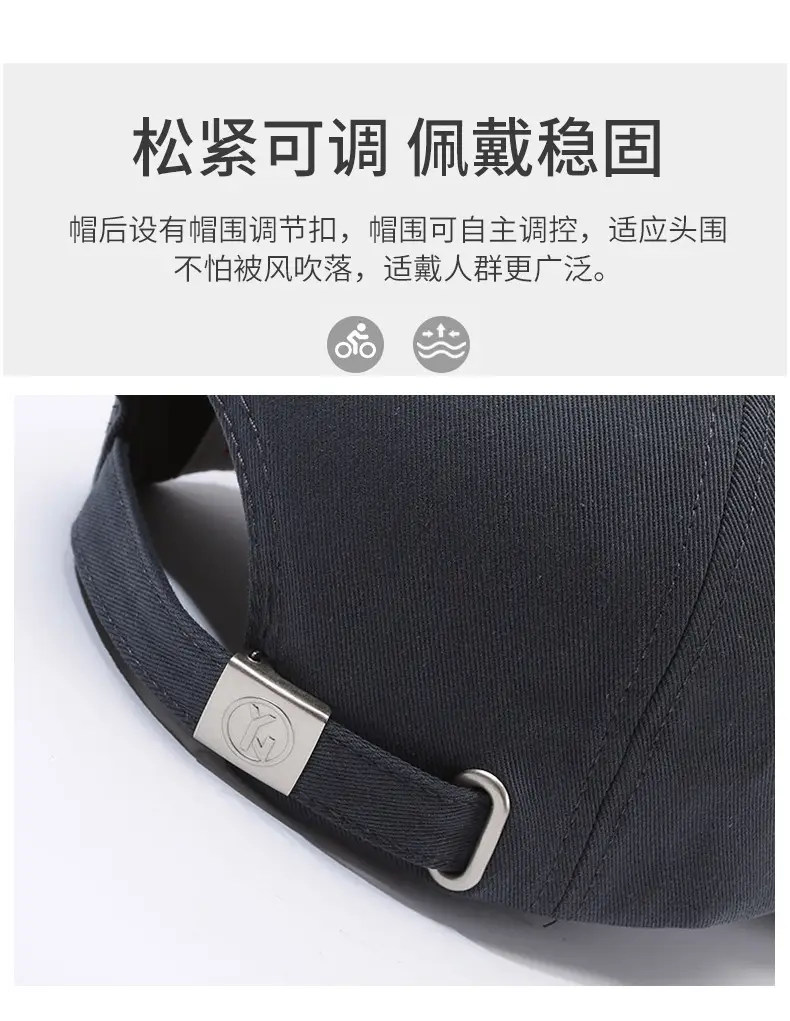 NYLON Summer Hat for Men Women Big Head Hard Top — feature 4