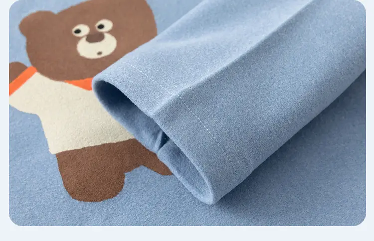 Baby Striped Long Sleeve T-Shirt 300G Warm Cotton — feature 37