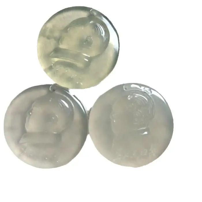 Natural Jade Maoze Dong Statue Pendant Xiuyu Avatar Round Wholesale - Image 5