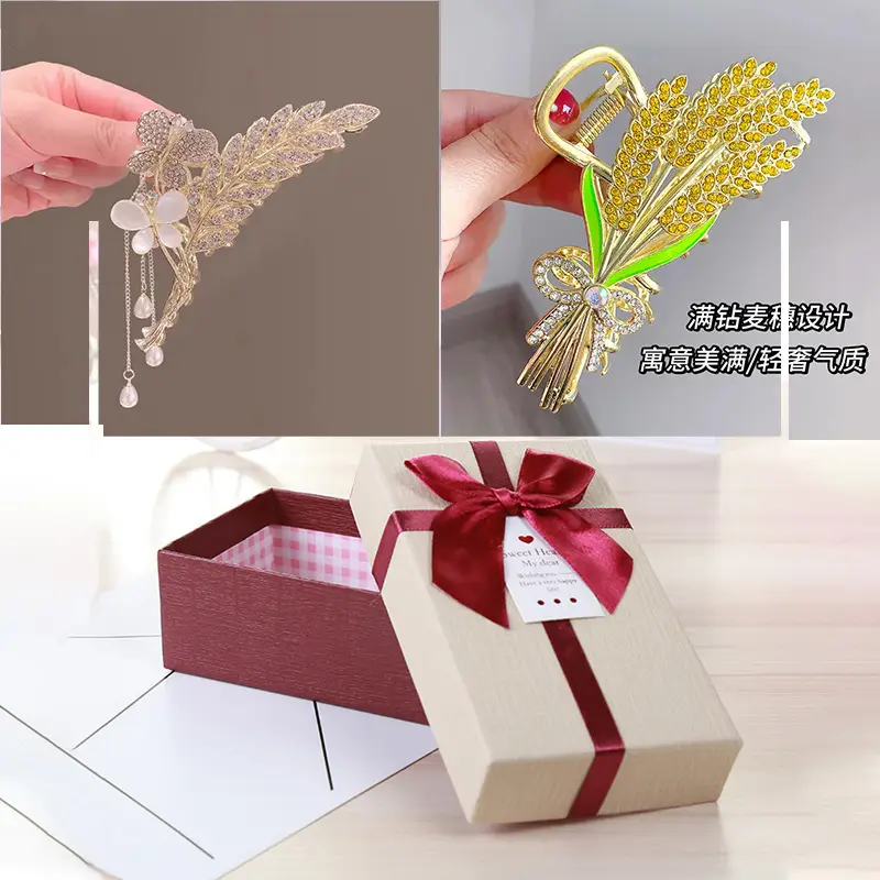 Elegant Wheat Spike Hair Clips for Women — feature 8