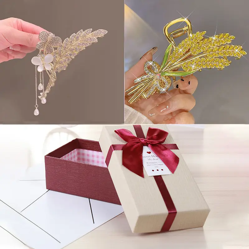 Elegant Wheat Spike Hair Clips for Women - Image 4